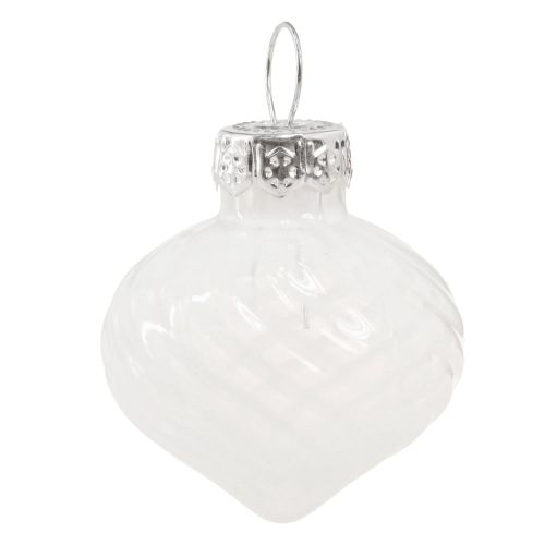 Artikel Mini Weihnachtskugeln Weiß Baumkugeln Glas 3cm 9 St