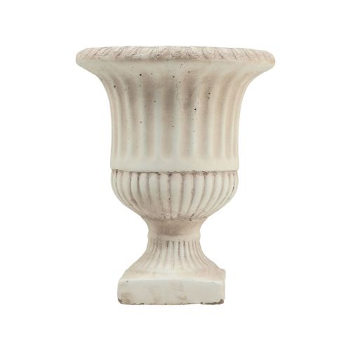 Floristik24 Mini Pflanzkübel Pokal Beton Deko Blumentopf Antik H16,5cm