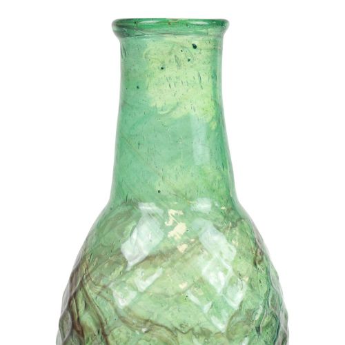 Artikel Mini Vase Grün Glasvase Blumenvase Rauten Ø6cm H11,5cm