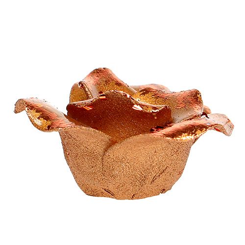 Floristik24 Mini Rosen Kupfer 4cm 8St