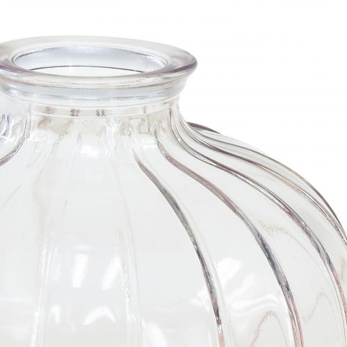 Floristik24 Minivasen Glas Deko Vasen Blumenvasen H8,5–11cm 3er-Set
