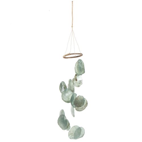Windspiel Capiz Muscheln für entspannte Balkon Dekoration und harmonischen Klang 57cm | Floristik24.ch