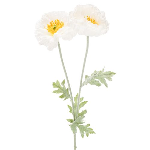 Künstliche Mohnblume Weiss 78