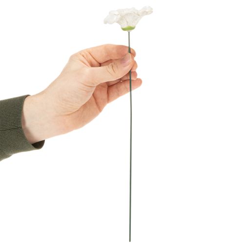 Artikel Gartenstecker Mohn Blume Keramikdeko für frühlingshafte Gartengestaltung 32cm 6St