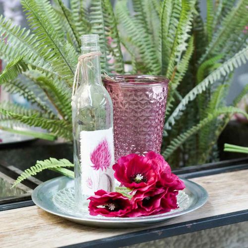 Floristik24 Mohnblume Lila 29cm 6St