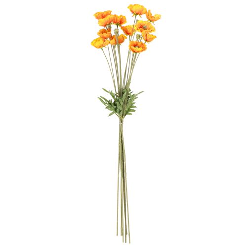Artikel Mohnblumen Deko Kunstblumenstrauß Orange 78cm 6St