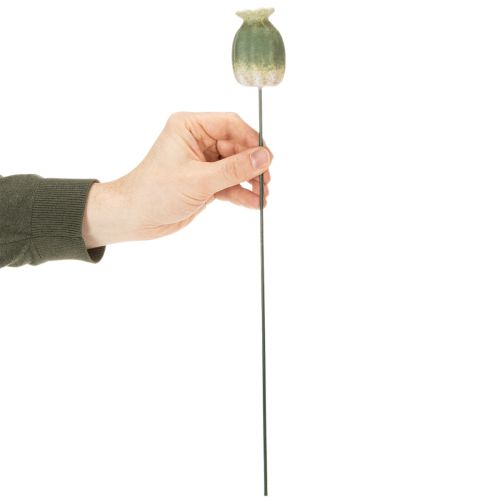 Artikel Mohnkapsel Deko Stab für saisonale Garten Eleganz oder Balkon Highlights 41cm 4St