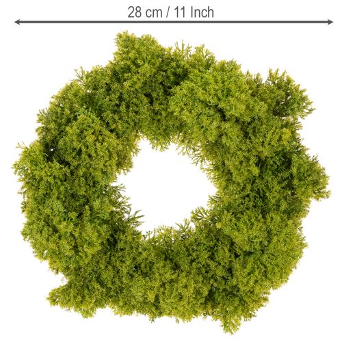 Mooskranz künstlich dekorativ grün 28 cm für Tisch und Tür | Floristik24.ch