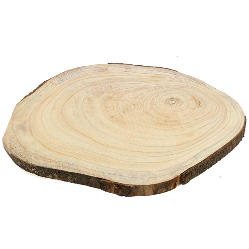 Baumscheibe Blauglockenbaum Natur Ø35–45cm