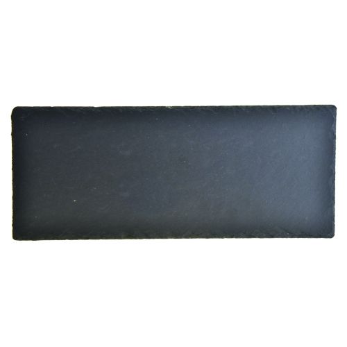 Artikel Natürliche Schieferplatte rechteckig Steintablett Schwarz 30×12,5cm 4 St