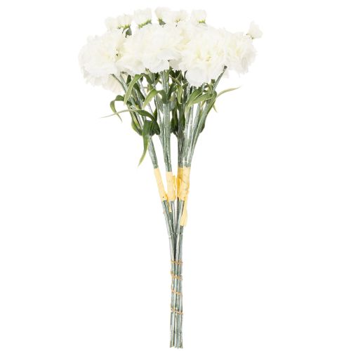 Kunstnelken Strauß weiß 40cm, 4 St | Floristik24.ch