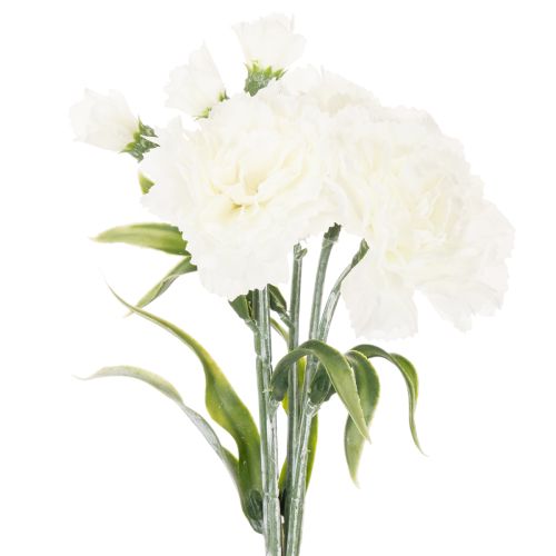 Kunstnelken Strauß weiß 40cm, 4 St | Floristik24.ch