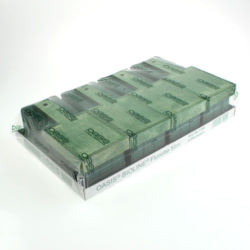 Artikel Steckschaum Ziegel mit Holzunterlage 21cm x 9cm x 8cm 8 St