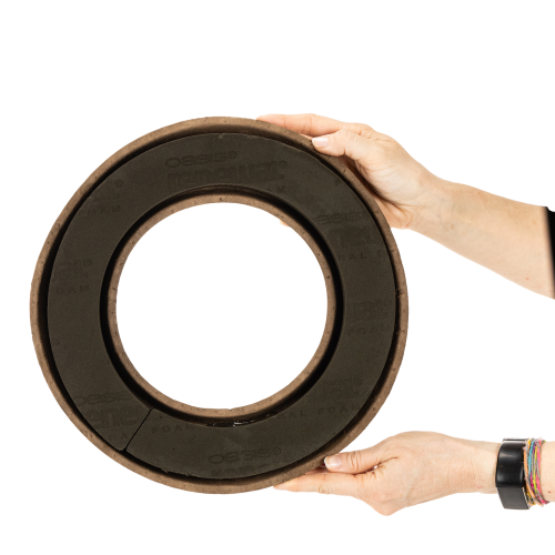 OASIS® Renewal® Biolit® Steckschaum-Ring mit Schale, rund, 31 cm, 2 Stück | Floristik24.ch