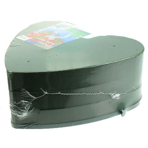 Floristik24 Steckschaum Auto Herz 42cm x 42cm x 8cm 3St