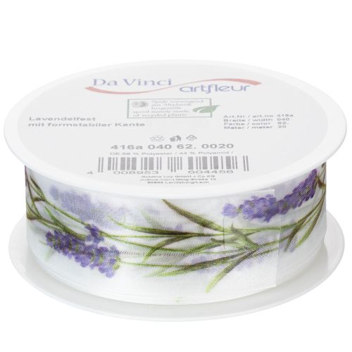 Artikel Organzaband Chiffonband Dekoband Lavendel 40mm 20m