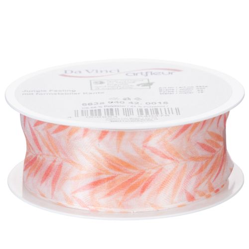 Artikel Organzaband Chiffonband Dschungel Orange 40mm 15m