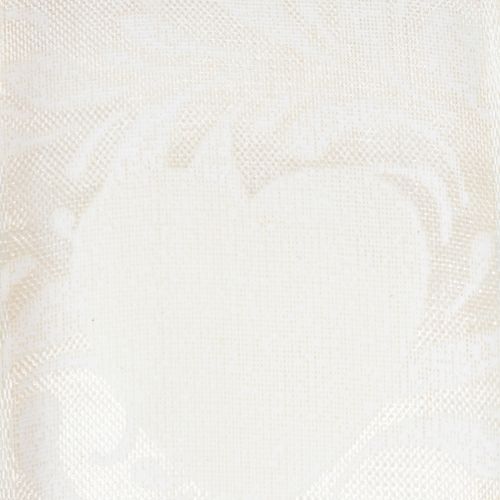 Artikel Organzaband Creme Dekoband Herzen 40mm 15m