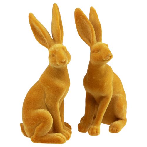 Artikel Osterhase Deko Hase Figur Ostern Gelb Curry H12,5cm 2 St