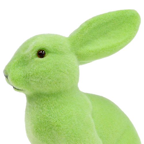 Floristik24 Osterhase beflockt Pastell 15cm 3St