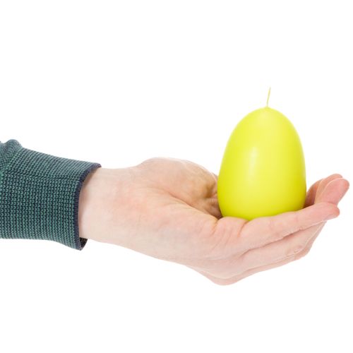 Artikel Osterkerzen Eiform, Eierkerzen Ostern Limette 9cm 20h 6St