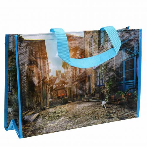 Floristik24 Einkaufstasche mit Henkeln Bretagne Kunststoff 45×14×30cm Shopper