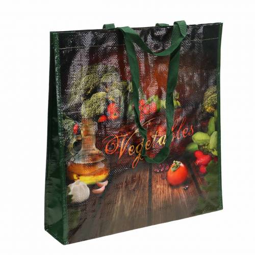Floristik24 Einkaufstasche mit Henkeln Vegetables Kunststoff 38×10×39cm