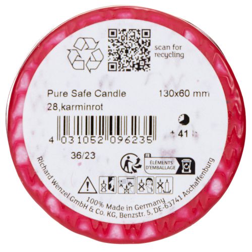 Artikel PURE Stumpenkerze aus natürlichem Wachs für gemütliche Atmosphäre 13cm