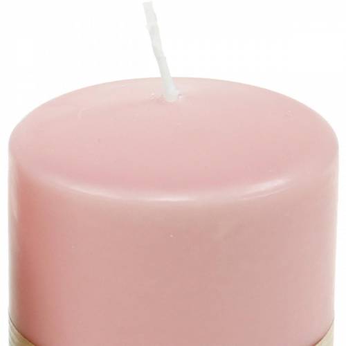 Artikel PURE Stumpenkerze 90/70 Rosa Naturwachs Kerze nachhaltig Kerzendeko