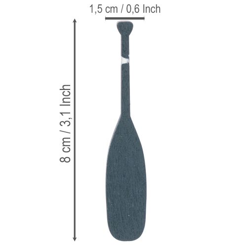 Paddel-Dekoration aus Holz 8cm Blau-Weiss 18er-Set | Floristik24.ch