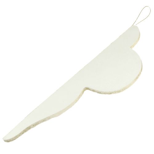 Floristik24 Papier Weihnachtsschmuck Weiß Silber Ornament 40cm 2er Set