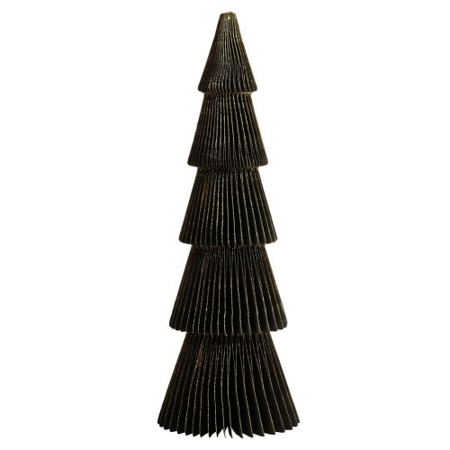 Floristik24 Papier Weihnachtsbaum Papier Tannenbaum Schwarz H60cm