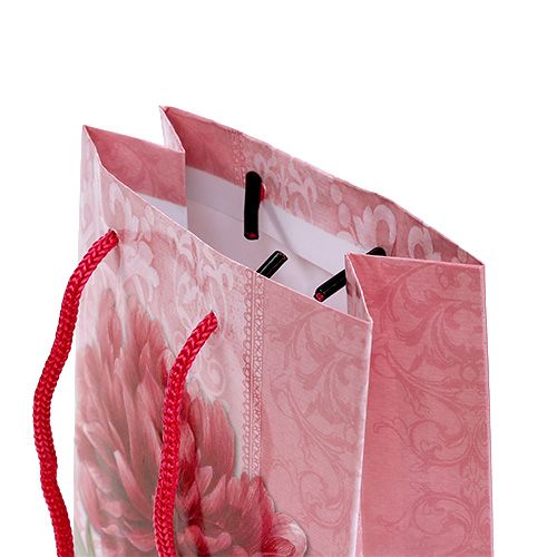Floristik24 Papiertasche Dahlie 12cm x19cm Rosa