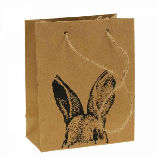 Geschenktüte Ostern Papiertüte Hase Braun 16×6,5×20cm 6St