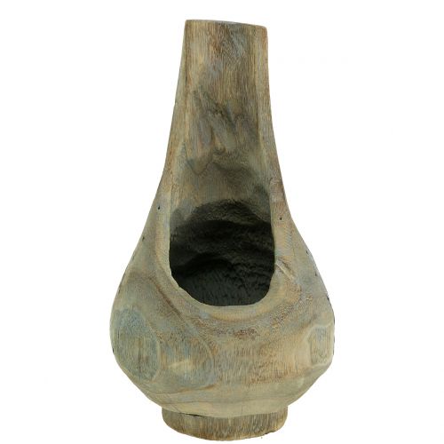 Pflanztopf Paulownia Holz Ø17cm H30cm