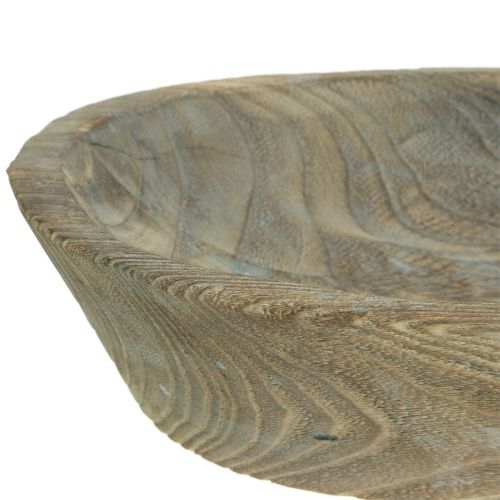 Floristik24 Dekoschale Paulownia Holz Oval 44cm x 19cm H8cm