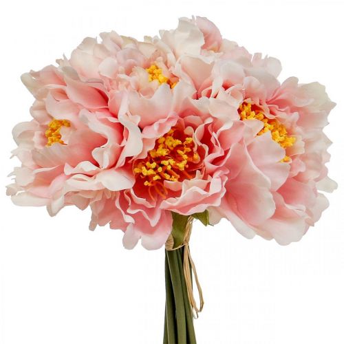 Floristik24 Paeonia Pfingstrose Kunstblume Peonie Rosa Ø6cm 28cm 7 St