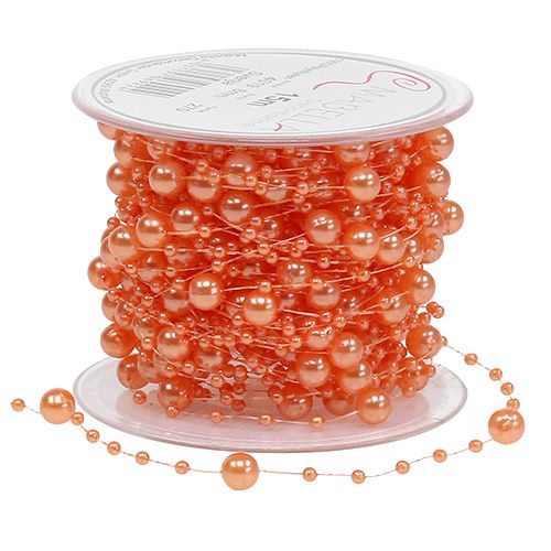 Artikel Perlenkette Orange 6mm 15m