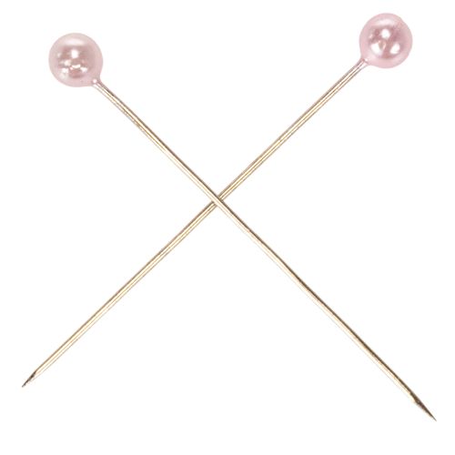 Perlkopfnadeln Metall und Kunststoff Rosa Ø4mm 4cm 150 Stück | Floristik24.ch