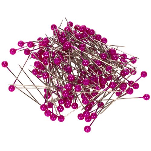 Perlkopfnadeln aus Metall und Kunststoff Pink Ø 4 mm 40 mm 150 Stück für Floristik und Dekoration