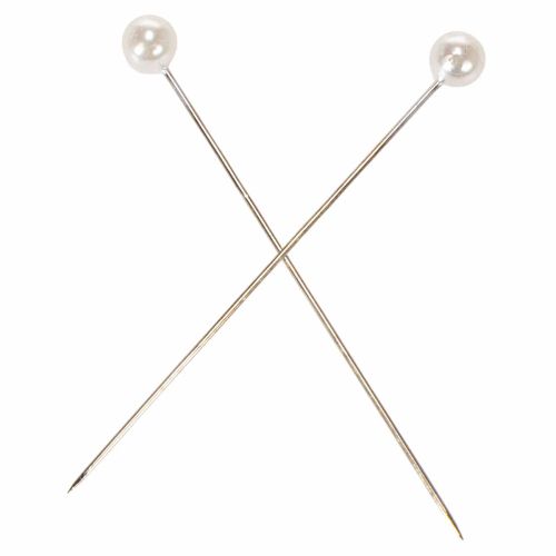 Perlkopfnadeln aus Metall und Kunststoff Ø6mm, 65mm, Weiss für Floristik und Bastelarbeiten | Floristik24.ch