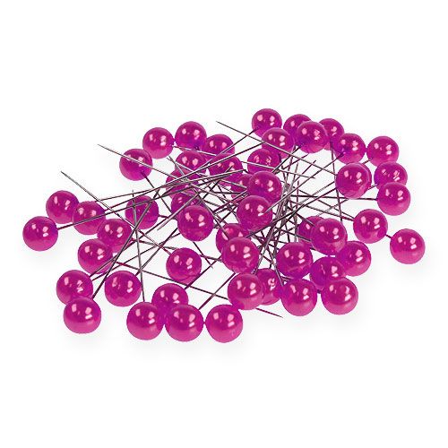 Floristik24 Perlkopfnadeln Pink Ø10mm 60mm
