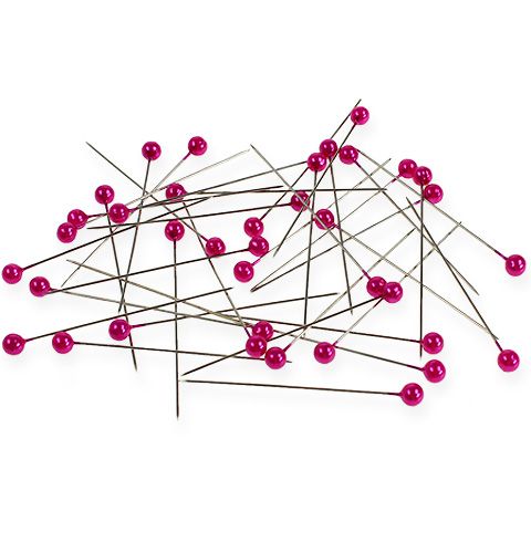 Perlkopfnadeln Ø6mm 65mm Pink