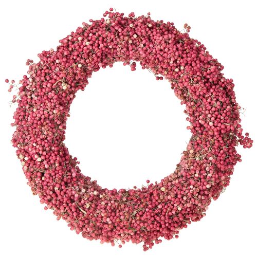 Floristik24 Pfefferkranz Rosa Pfefferbeeren Kranz Trockenkranz Ø30cm