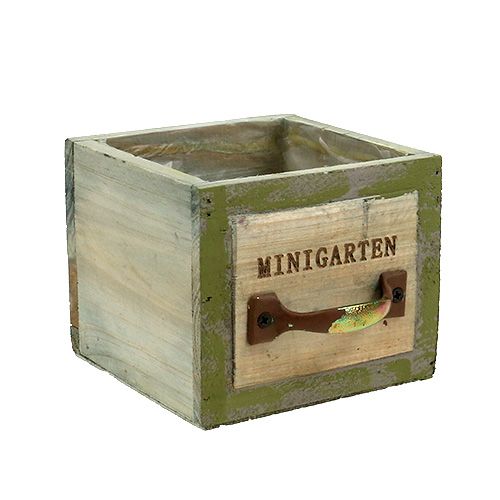 Floristik24 Pflanz-Schublade Holz 11,5cm x 11cm