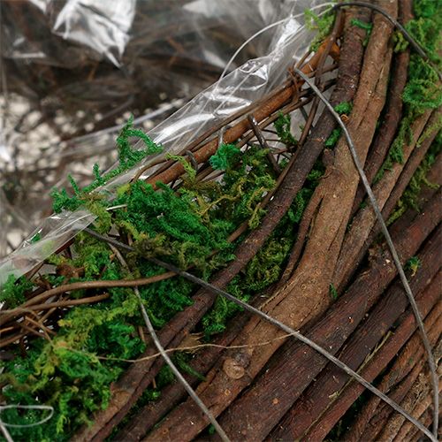 Floristik24 Pflanzgefäß Herz Rebe Moos 21cm x 26cm H6cm