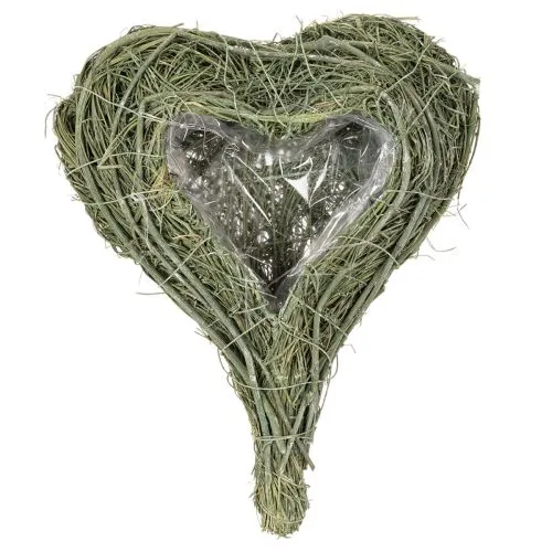 Pflanzherz aus Naturmaterial mit Folie 25 cm | Floristik24.ch