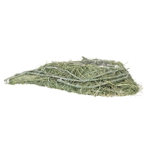 Herzschale aus Naturgras mit Folie 38 cm Grün für kreative Bepflanzung | Floristik24.ch
