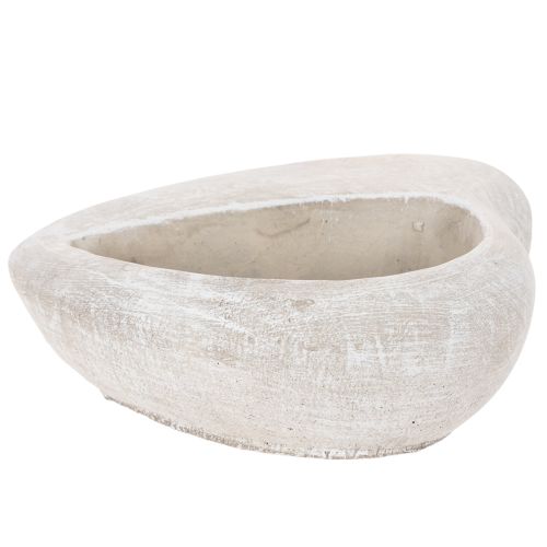Pflanzschale Herz 17 cm Steinguss Grau | Floristik24.ch