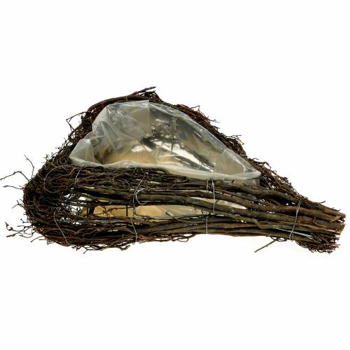 Floristik24 Pflanzherz Zweige Natur 50cm x 37cm